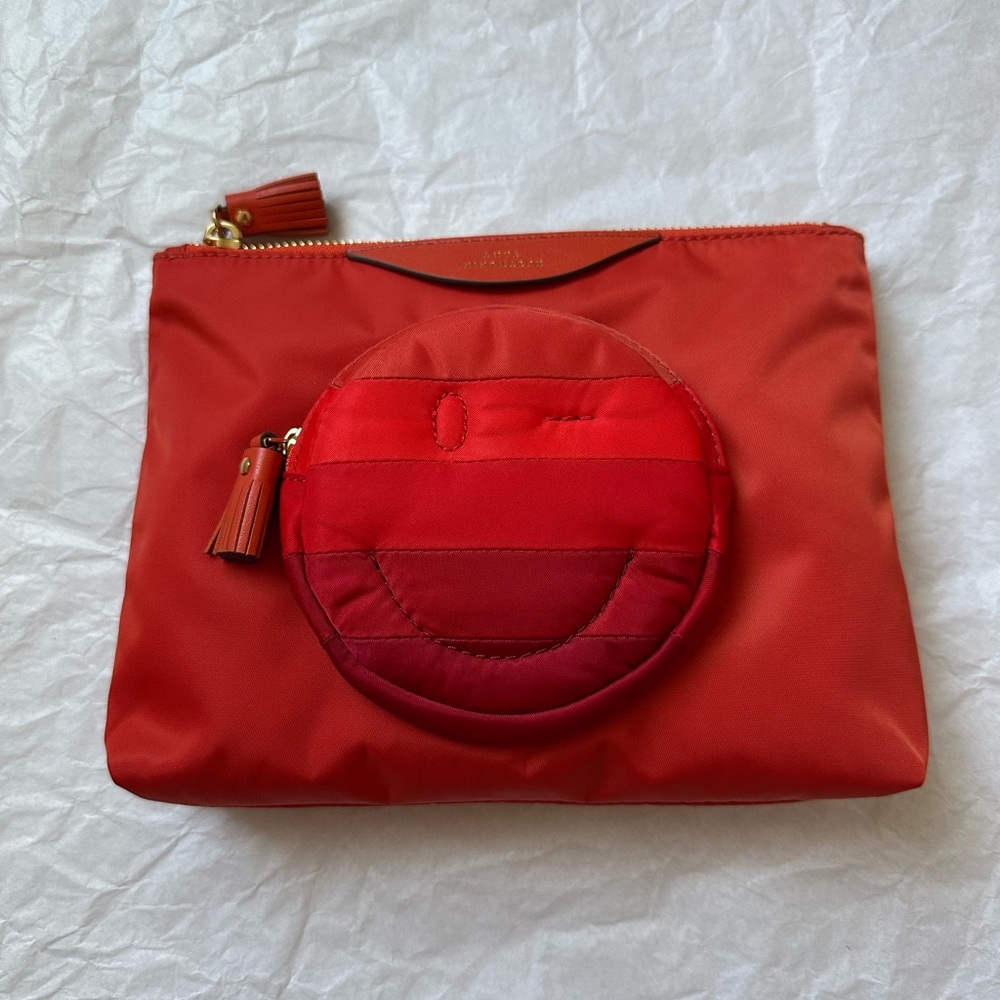 Anya Hindmarch wink smiley pouch